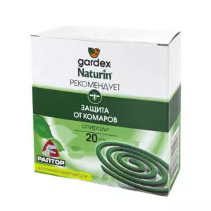 Спираль от комаров РАПТОР Gardex Naturin 20 шт.