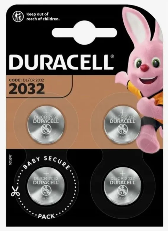 ბატარეა Duracell CR2032 4 ცალი